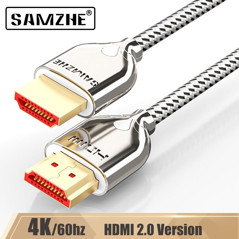 SAMZHE 4K * 2K/60Hz HDMI 2.0 ̺    ̺ 32AWG HDMI UHD ̺ ( ) XBox TV BOX Ʈ  TV ȭ